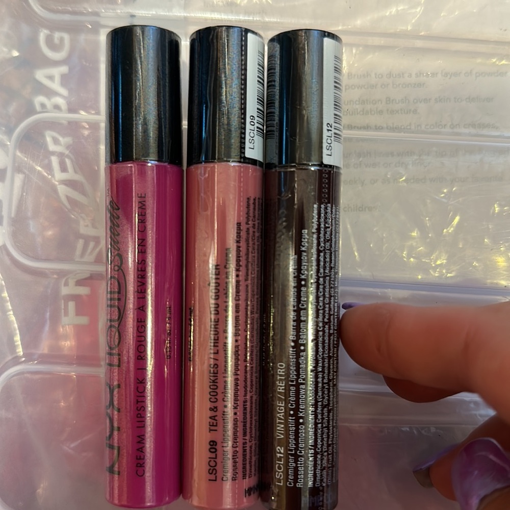Bundle #82 3 NYX lip creams lip colors new